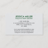 Levensboom - Functionele geneeskunde Visitekaartje (Achterkant)