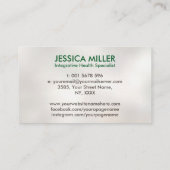 Levensboom - Functionele geneeskunde Visitekaartje (Achterkant)