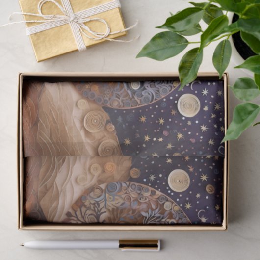 Levensboom, Fusie van Universum & Natuur Tissuepapier (Geschenk)