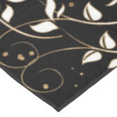 Levensboom - Gegdrasil - zwart wit en goud Tafelkleed (Gekanteld)