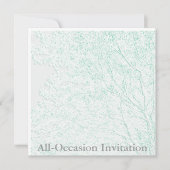 Levensboom/Geprägte All-Gelegenheids Uitnodiging (Voorkant)