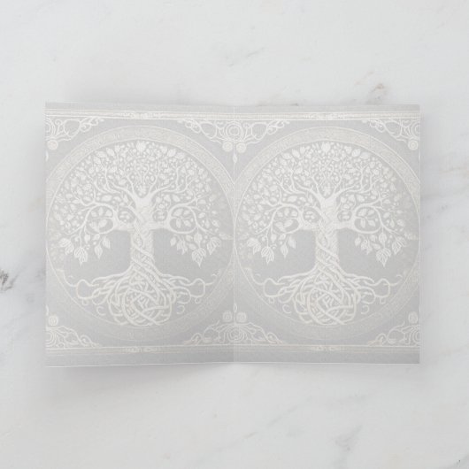 Levensboom Grafische Kunst Kaart (Binnen)