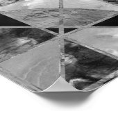 Levensboom - Grijze schaal Gemstone Poster (Hoek)