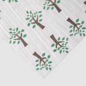 Levensboom Groen en Bruin Tissuepapier (Detail)
