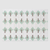 Levensboom Groen en Bruin Tissuepapier (Voorkant)