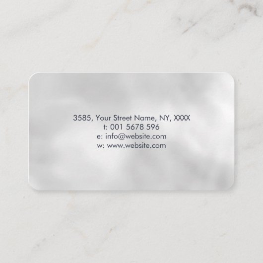 Levensboom - Groene mozaïekcirkels Visitekaartje (Achterkant)