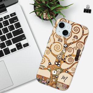 Levensboom Gustav Klimt Monogram iPhone 15 Case