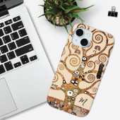 Levensboom Gustav Klimt Monogram iPhone 15 Case