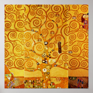 Levensboom Gustav Klimt Nouveau Poster