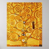 Levensboom Gustav Klimt Nouveau Poster (Voorkant)