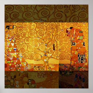 Levensboom Gustav Klimt Nouveau Poster