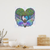 Levensboom, hart, Angel Wings, Yin Yang Poster (Keuken)