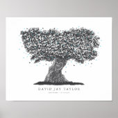 Levensboom-herdenkingsgeschenk voor het verlies va poster (Voorkant)