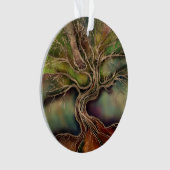 Levensboom - herfst schaduwen ornament (voorkant)