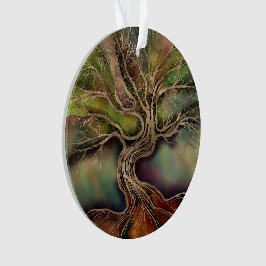 Levensboom - herfst schaduwen ornament (voorkant)