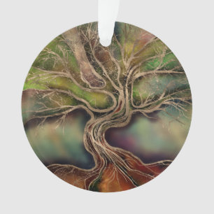 Levensboom - herfst schaduwen ornament