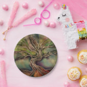 Levensboom - herfst schaduwen papieren bordje (Feest)