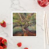 Levensboom - herfst schaduwen servet (Insitu)