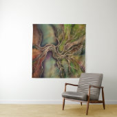 Levensboom - herfst schaduwen wandkleed (In Situ (horizontaal))