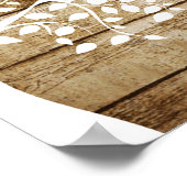 Levensboom houten wandkunst poster (Hoek)
