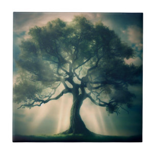 Levensboom I Keramische Tegel Tegeltje