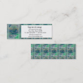 Levensboom in Bleke groene kleuren Mini Visitekaartje (Voorkant / Achterkant)