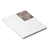 Levensboom in bruin notitieblok (Schuin)