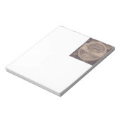 Levensboom in bruin notitieblok (Linkerzijde)