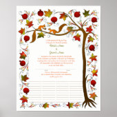 Levensboom in de Herfst, Quaker Certificate 170926 Poster (Voorkant)