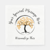 Levensboom in een Circle Survivor Party Servet (Voorkant)