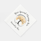 Levensboom in een Circle Survivor Party Servet (Hoek)