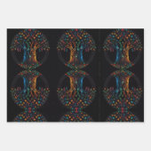 Levensboom in volledig Glas in lood Mozaïekkleur Inpakpapier Vel (Voorkant 2)