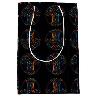 Levensboom in volledig Glas in lood Mozaïekkleur Medium Cadeauzakje