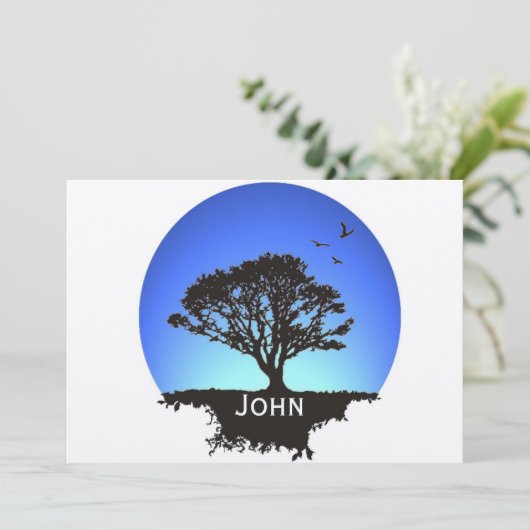 Levensboom Kaart (Staand voorkant)