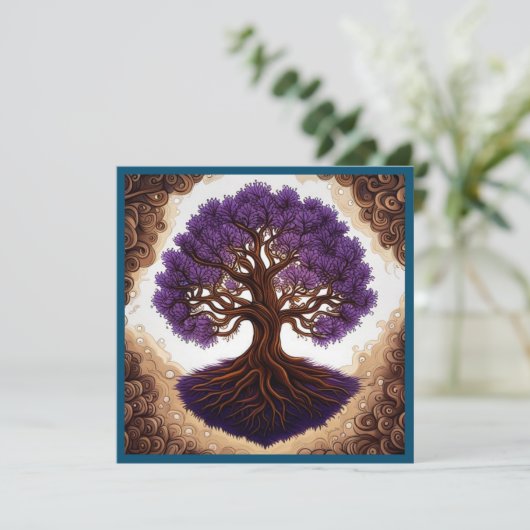 Levensboom Kaart (Staand voorkant)