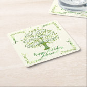 Levensboom Kartonnen Onderzetters (Schuin)