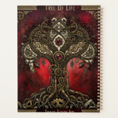 Levensboom – Keltisch Gotische Steampunk Planner (Achterkant)