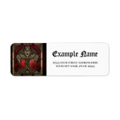 Levensboom – Keltische Gotische Steampunk Etiket (Voorkant)