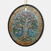 Levensboom Keltische knoop Keramisch Ornament (Links)