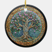 Levensboom Keltische knoop Keramisch Ornament (Achterkant)