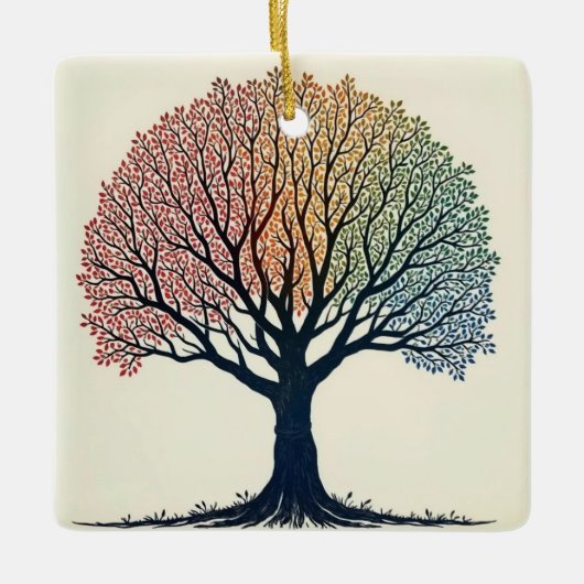 Levensboom Keramisch Ornament (Voorkant)