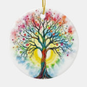 Levensboom Keramisch Ornament (Voorkant)