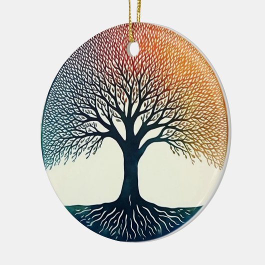 Levensboom Keramisch Ornament (Links)