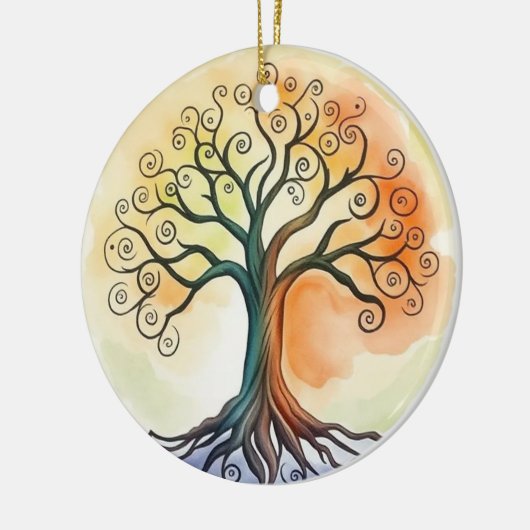 Levensboom Keramisch Ornament (Links)
