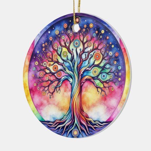 Levensboom Keramisch Ornament (Links)