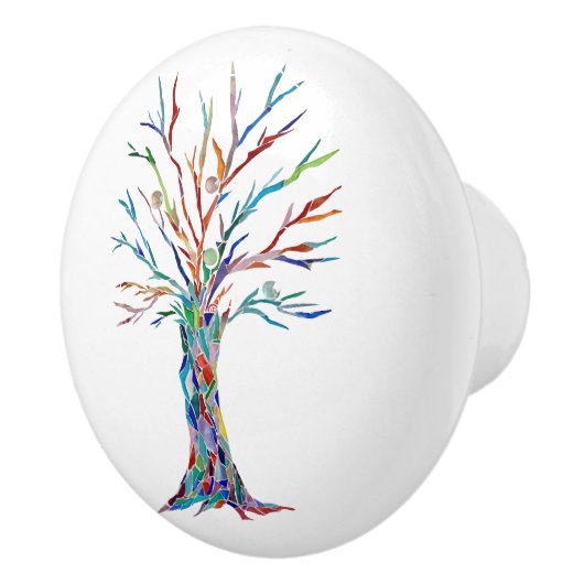 Levensboom Keramische Knop (Rechts)