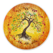 Levensboom Keramische Knop (Voorkant)