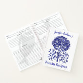 Levensboom, kobalt blauw Notitieboek (Binnen)