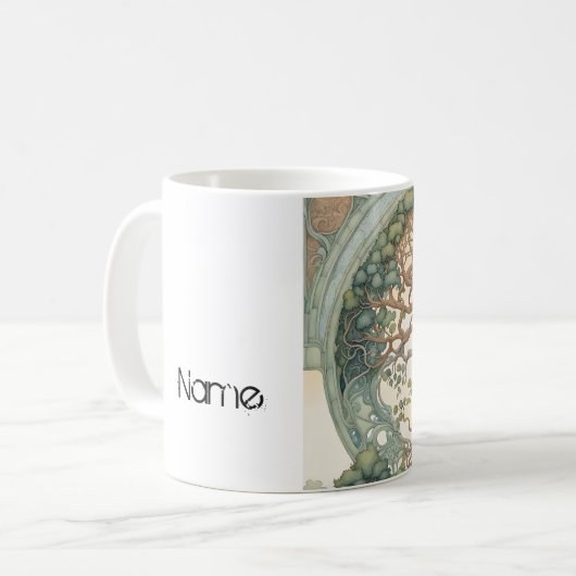 Levensboom Koffiemok (Voorkant links)