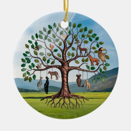 Levensboom Kunst, Levensboom Keramisch Ornament (Voorkant)